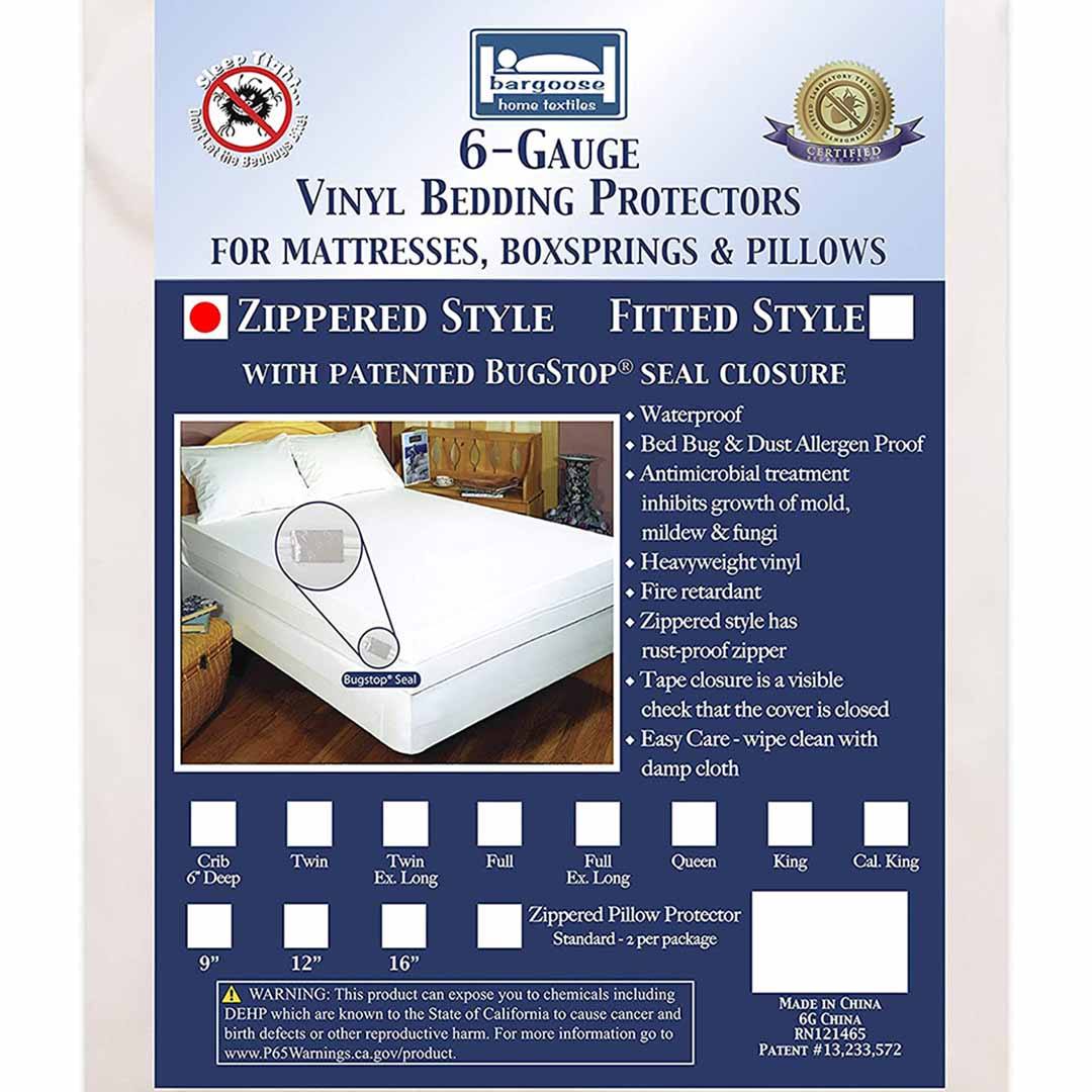 BedBug Solution™ Waterproof Vinyl Mattress / Box Spring Encasement