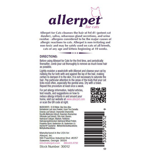 Allerpet C Pet Dander Solution Instructions